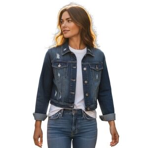 Rue21 Stylish Blue Denim Trucker Jacket